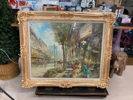 【 m.passoni 絵画 / W.95  H.80cm 美品 】