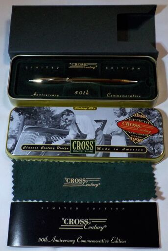 米国製クロス ボールペン センチュリー発売周年記念 金張