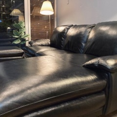 ⭕️送料無料　50万セットIDC大塚家具L/S 03総本革張り使用2年コーナーカウチソファーセット