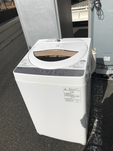 名古屋市郊外配送無料キャンペーン中　TOSHIBA  5kg洗濯機　AW-5G8  2020年製