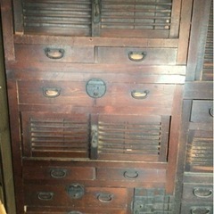 最終処分】和たんす2点 和箪笥 骨董 古道具 バラok