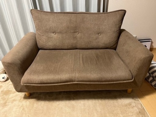 2人がけソファー ブラウン マナベインテリアハーツ ぽんず 総持寺の家具の中古あげます 譲ります ジモティーで不用品の処分