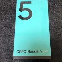 【ネット決済・配送可】OPPO Reno5 A シルバーブラック