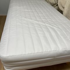 [ベッド][シングル] 無印良品 ポケットコイル脚付きマットレスベッド