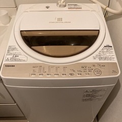 縦型洗濯機　TOSHIBA AW-6G5(W) 2016年製