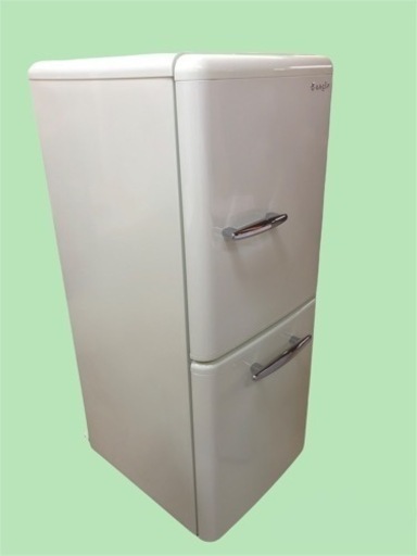 ◇e angle エディオン 冷蔵庫 パステルグリーン 149L 大容量冷凍庫