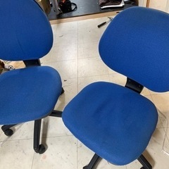 青い椅子x2 【本日取りに来て頂けると助かります】