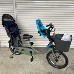 パナソニック ギュット・クルームR・DX 2020モデル マットオリーブ Yepp mini 前乗せチャイルドシート付