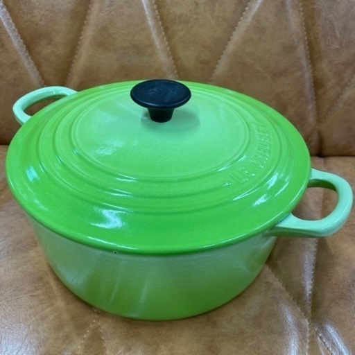 LE CREUSET/ル・クルーゼ ココット ロンド ホーロー鍋/22cm フルーツグリーン