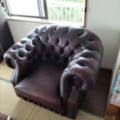 本皮シングルソファー