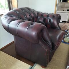 本皮シングルソファー