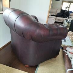 本皮シングルソファー