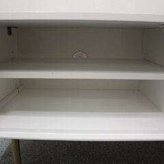 Francfranc/フランフラン Sortir /ソルティール TVボード ハイグロス ホワイト モダン モノトーン   中古家具 店頭引取歓迎 R5532)