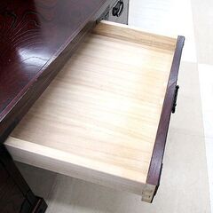 札幌市/清田区　筑後民芸 欅材 文机 和風 モダン 座卓 アンティーク 机 ローテーブル 