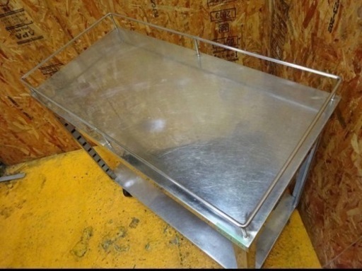 407-0)ステンレス 作業台 キャスター付き 2段 ワゴン カート 台車