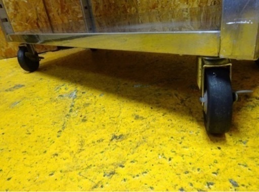 407-0)ステンレス 作業台 キャスター付き 2段 ワゴン カート 台車