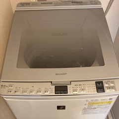 シャープ　縦型電気洗濯乾燥機　2019年製