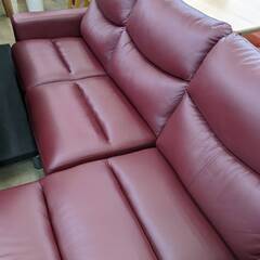 ビッグウッド　カウチソファ　赤ソファ　No1221