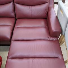 ビッグウッド　カウチソファ　赤ソファ　No1221