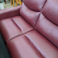 ビッグウッド　カウチソファ　赤ソファ　No1221