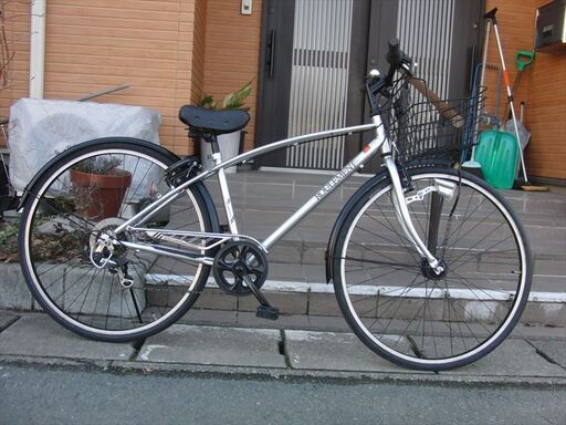 中古自転車販売　山形市　天童市　オートライトLED２7インチ　６段変速　自転車整備士が整備