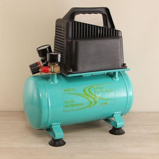 ナカトミ　オイルレスエアーコンプレッサー　CP-10 AIRTEC タンク6L (D4350akxY)