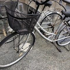 【ネット決済】26インチ自転車（鍵付き）後輪パンク修理済み