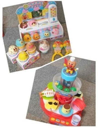 SOSION 夢工房 木製 おままごとキッチンセット 小物付き 使用感あり