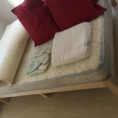🔥 木製ベッド+マットレス / Wooden Bed + Mat...