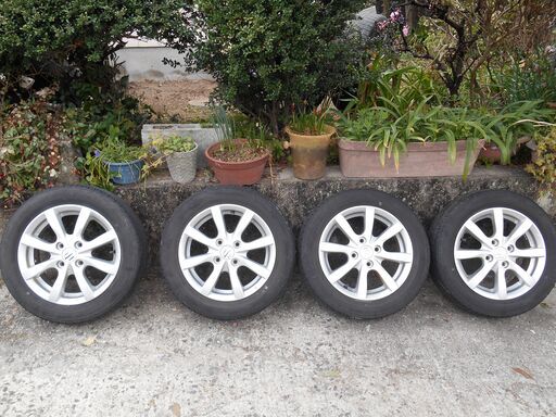 スズキワゴンＲ純正アルミホイール４本 タイヤ付き 155/65Ｒ14 | pahmc