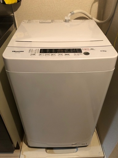 洗濯機（Hisense 4.5kg）