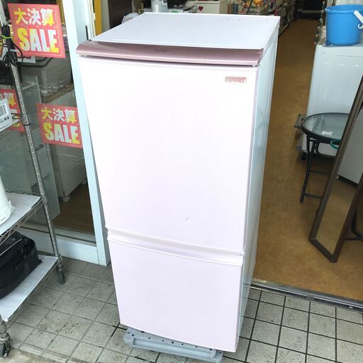シャープ SJ-PD14W-S 冷凍冷蔵庫 137L つけかえどっちもドア