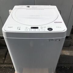 洗濯機 SHARP ES-GE5E-W 5.5kg 2021年製...