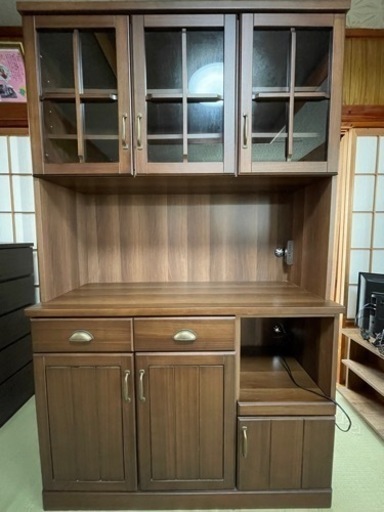 送料・設置込み　NITORI キッチンボード　食器棚　レンジボード