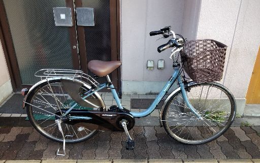 (本体のみ)Panasonic ViVi DX 26吋電動アシスト自転車(ライトブルー)