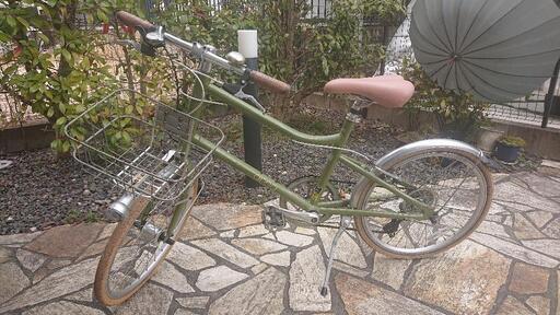 取引中  ミニベロ 自転車 anna  20インチ  グリーン   大人用