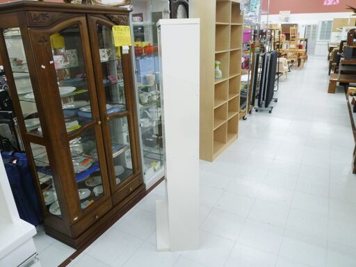 シューズボックス 4段 幅63×奥行30×高さ152.5cm ホワイト系 下駄箱 靴箱 シューズラック 収納家具 玄関収納 苫小牧西店 シューズボックス 4段 幅63×奥行30×高さ152.5cm ホワイト系 下駄箱