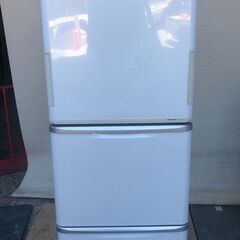 J SHARP シャープ 冷蔵庫 プラズマクラスター SJ-PW35W 350L 両開き