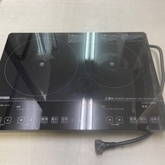 【リサイクルサービス八光　田上店　安心の1か月保証　配達・設置OK】2口IHクッキングヒーター 200Vタイプ IHC-S225-B ブラック