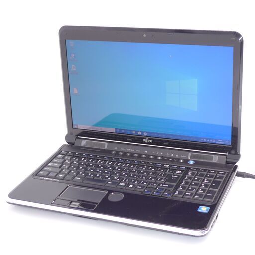 中古良品 Wi-Fi有 ノートパソコン 富士通 AH77/C 15インチ Pentium 4GB HDD-750G Blu-ray 無線 webカメラ Windows10 Office 即使用可