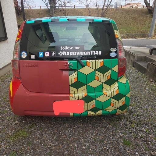 TOYOTA　PASSO　鬼滅の刃使用