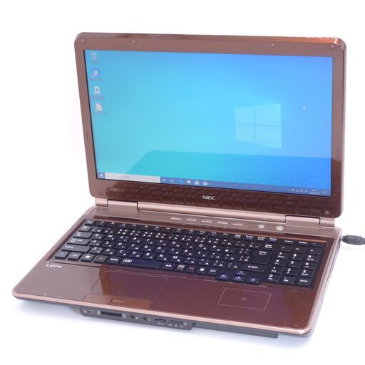 中古良品 Wi-Fi有 ノートパソコン NEC PC-LL750CS4KS 茶色 15.6インチ Core i5 4GB Blu-ray 無線 FeliCa Windows10 Office 即使用可