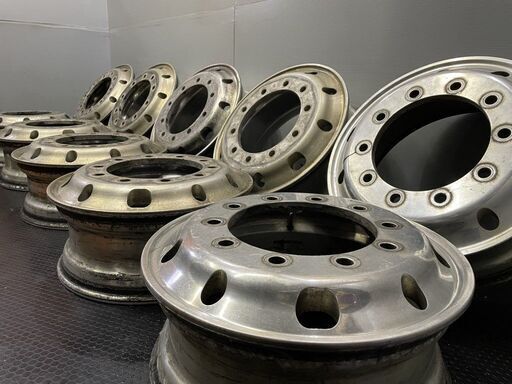 トラックホイール アルミホイール 22.5X8.25 10F 165 A 22.5インチ 10本 10H PCD335 +165 大型トラック 大型バス等　(VHV194) クレジットカード QRコード決済可能