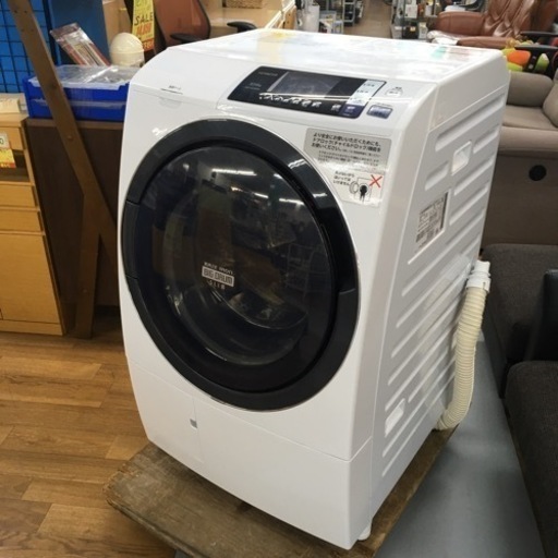 S190日立 ドラム式洗濯乾燥機 ビッグドラム 左開き 10kg ホワイト BD-SG100AL