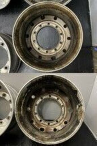 トラックホイール アルミホイール 22.5X8.25 S 10 165 A 22.5インチ 6本 10H PCD335 大型トラック 大型バス等　(KH02) クレジットカード QRコード決済可能