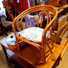 籐の椅子 ラタンチェア レトロ リゾート風　/TJ-0247