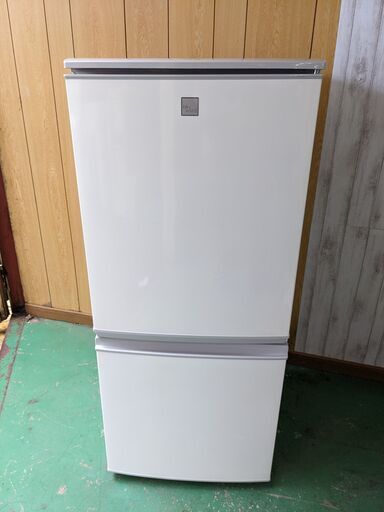 2019年式 SHARP 2ドア 冷凍冷蔵庫 冷蔵庫 SJ-14E6-KW 137L つけかえどっちもドア ナノ低温脱臭触媒