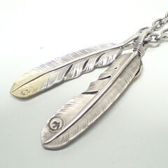 E569 goro's ゴローズ 上金特大フェザー左 先金特大フェザー右 キムタク