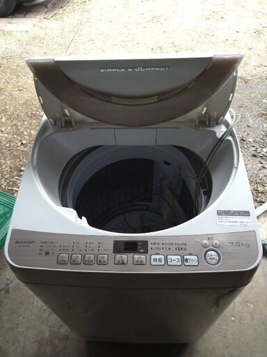 洗濯機　シャープ　7kg　2019年製