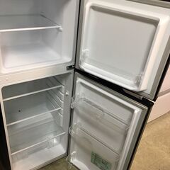 ☆中古 激安！！￥11,500！！A-Stage　138㍑2ドア冷蔵庫　家電　2019年製　ARM-138L02BK型　幅47cmｘ奥行30cmｘ高さ128cm　【BC181】